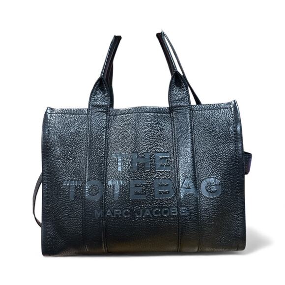 Marc Jacobs Leather The Tote Bag With Crossbody Strap - Picture 2 of 12